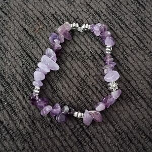 Homemade Bracelet Irregular Stretchy Crystals and Gemstones Chips Women Bracelet